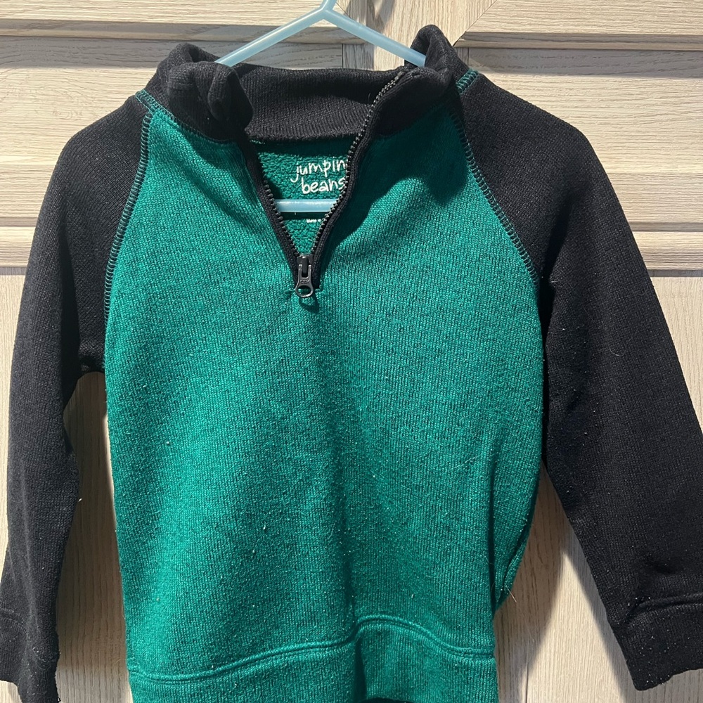 Jumping Beans Green and Black Kids' Sweater